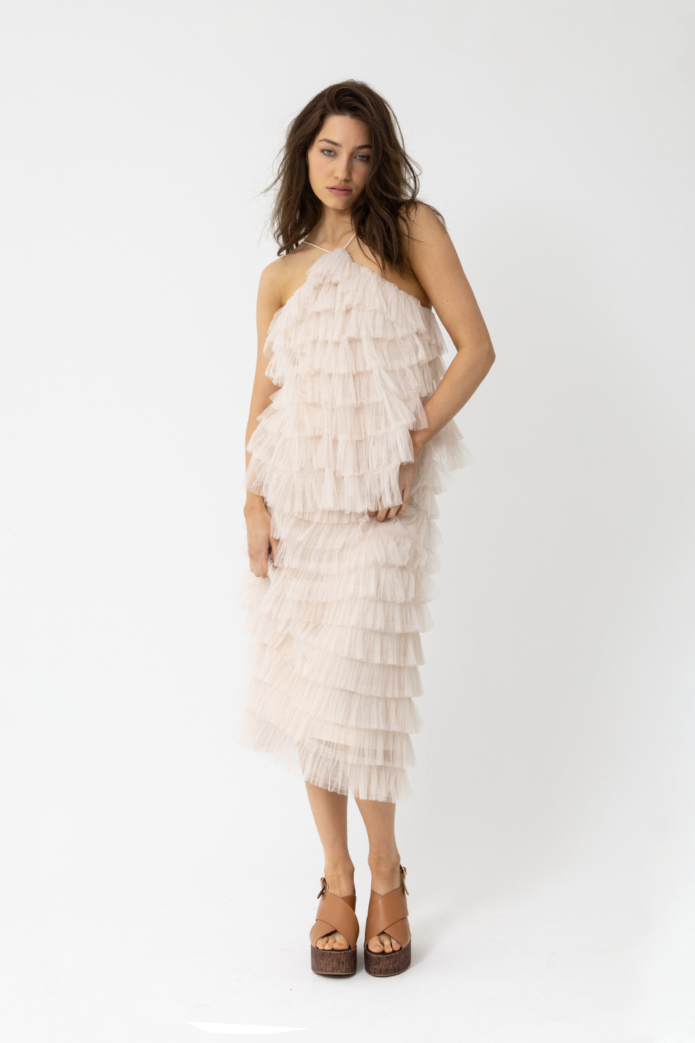 MIDI SLIM TUTU SKIRT - SAND | BLACK FRIDAY EXCLUSIVE!