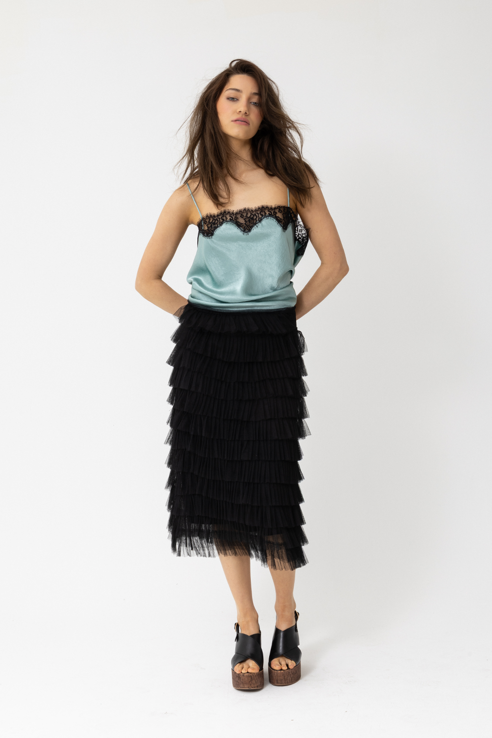 SET 1 - MIDI TUTU & WATERLILY TUTU TOP in BLACK | BLACK FRIDAY EXCLUSIVE!