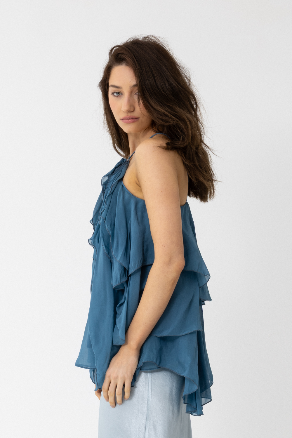 EMPIRE TOP - LAGOON BLUE