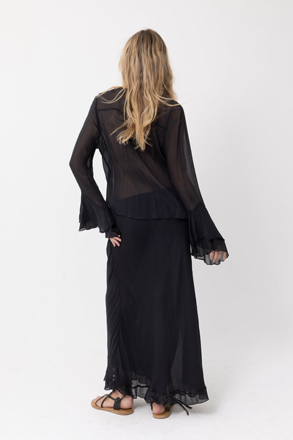 BLACK MAXI SKIRT