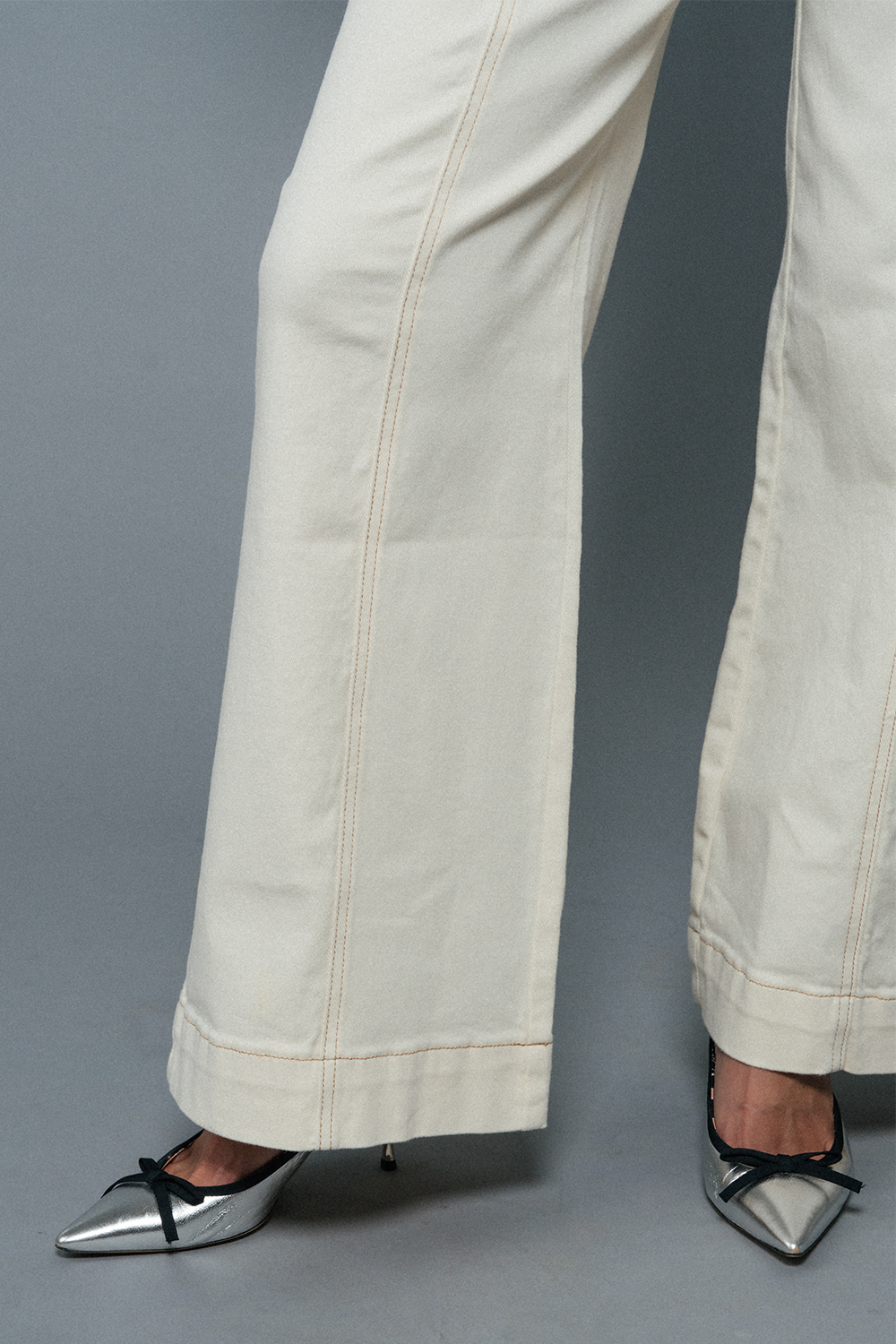 Claudia High-Rise Wide Leg Jean - Vanilla