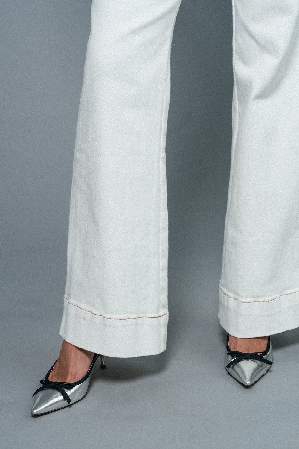 Helena High-Rise Wide Leg Jean - Cloud