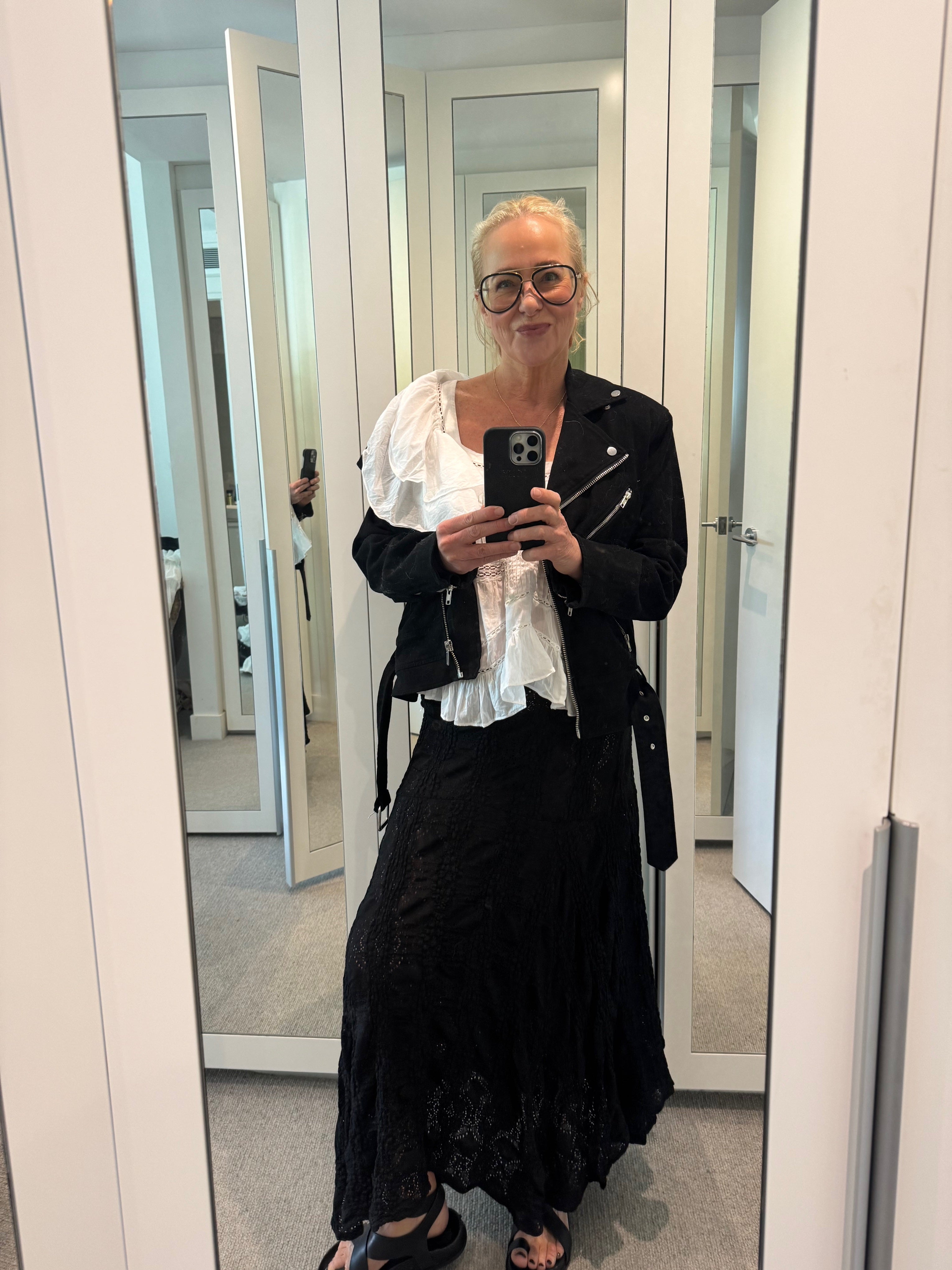 IBIZA FLIP SKIRT - BLACK