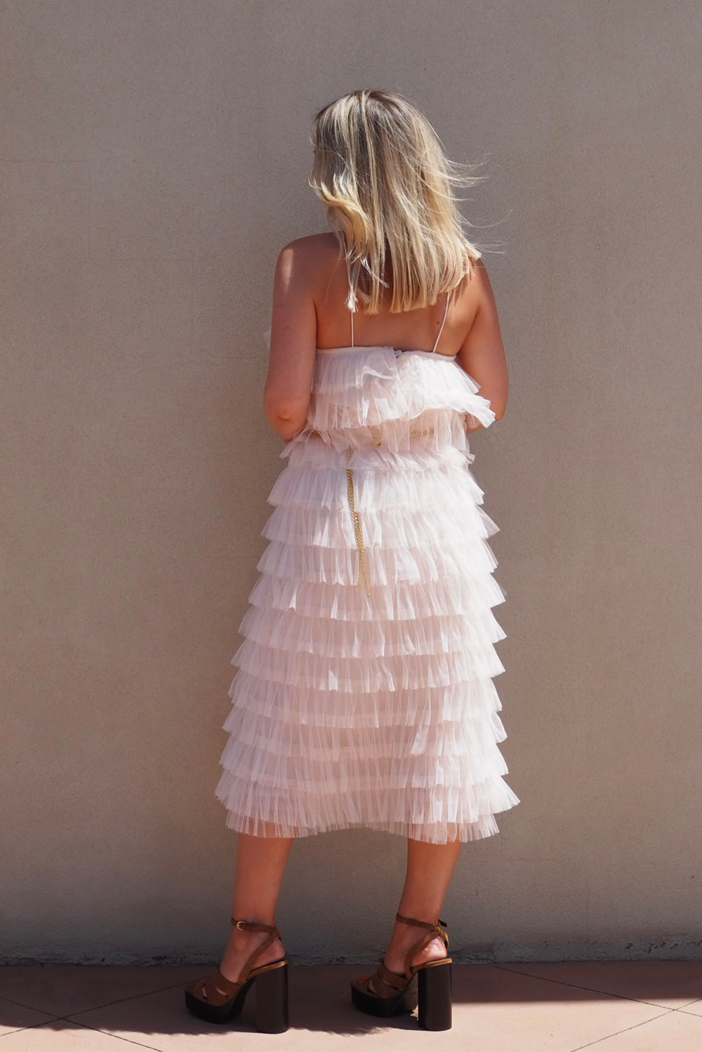 TUTU WATERLILY TOP - SAND