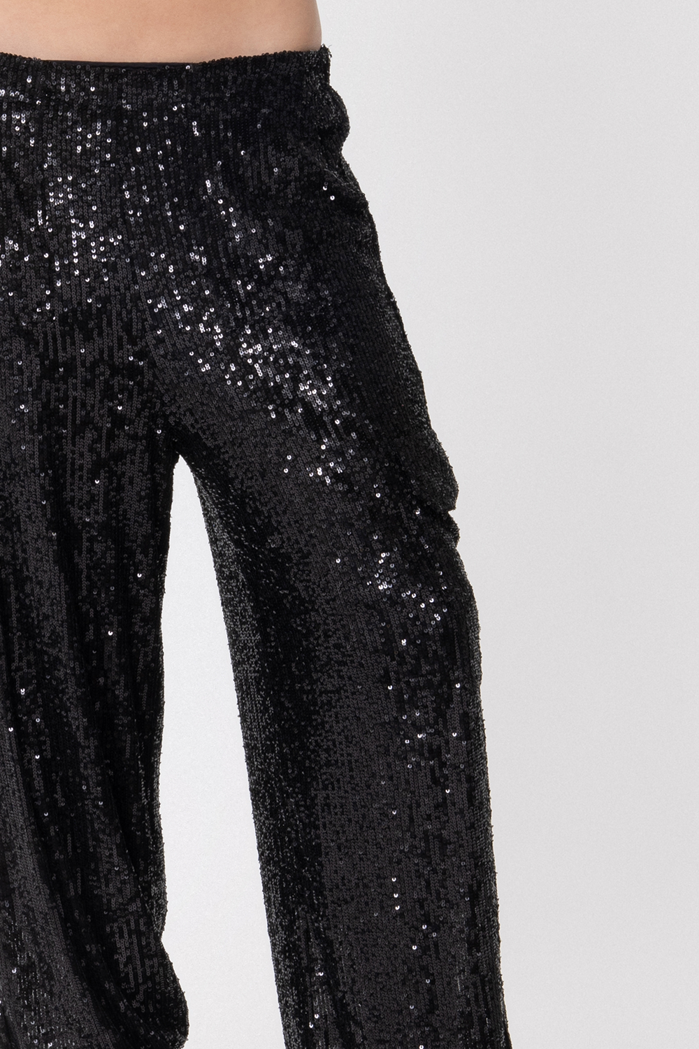 LOVER SEQUIN CARGO Pant - BLACK