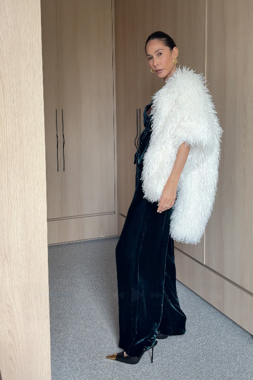 IMPERIAL VELVET PANT - PEACOCK BLUE *Limited Preorder Exclusive $249