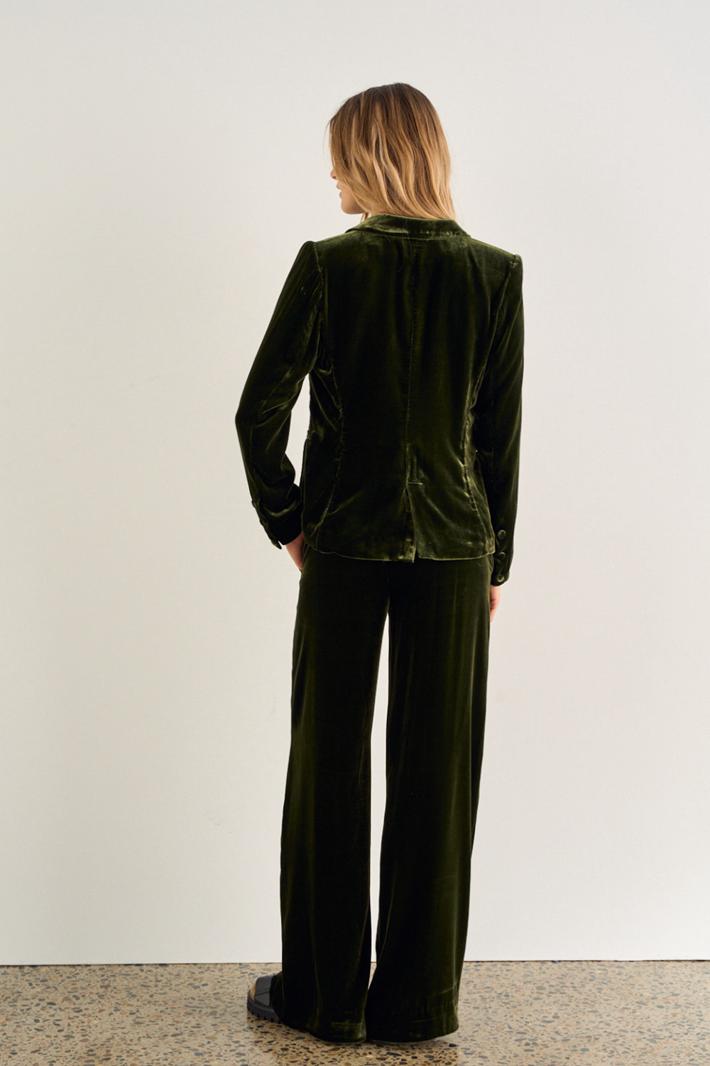 IMPERIAL VELVET PANT - DEEP OLIVE *Limited Preorder Exclusive $249