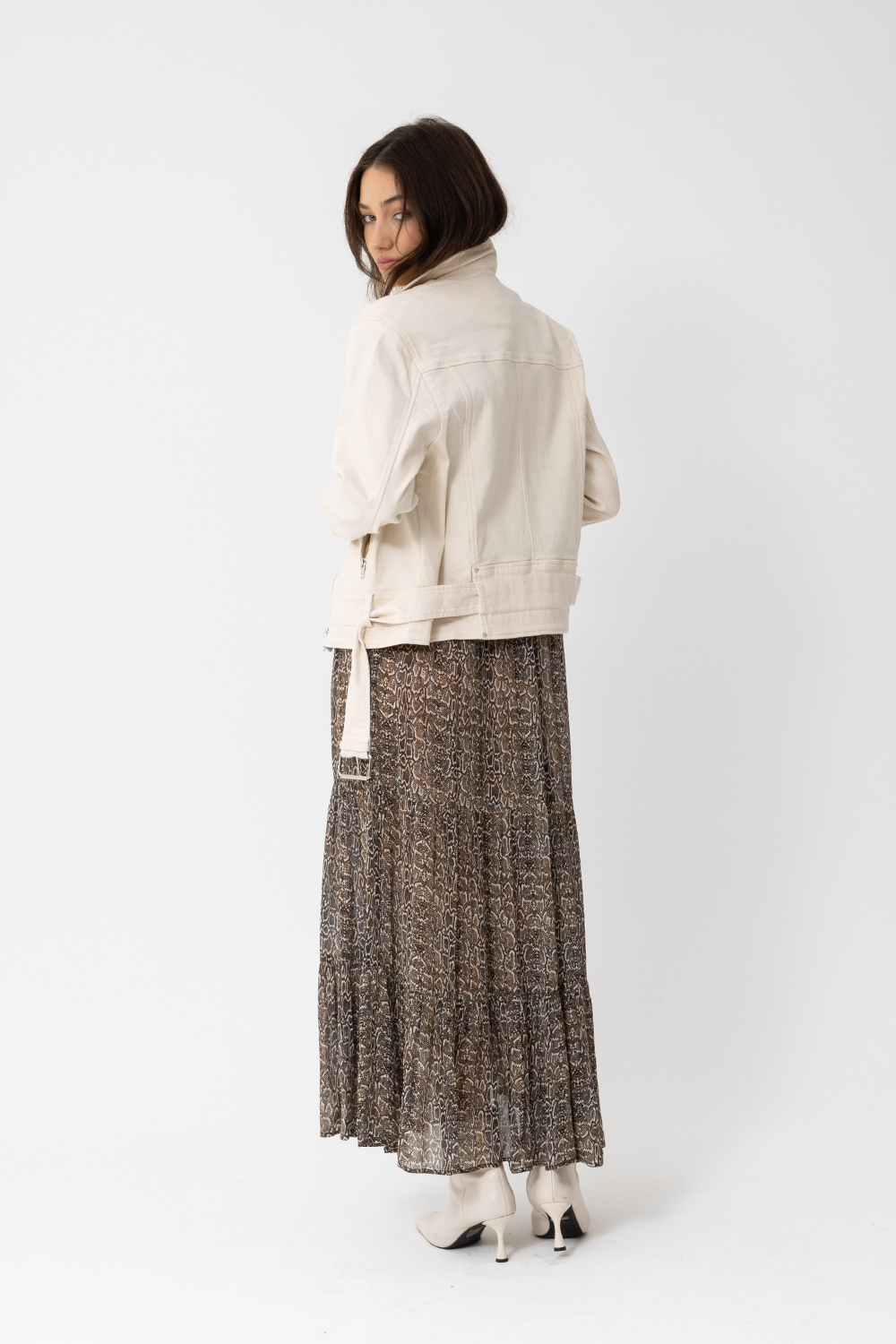 Lover Biker Jacket, Beige Sand - JOEY the label