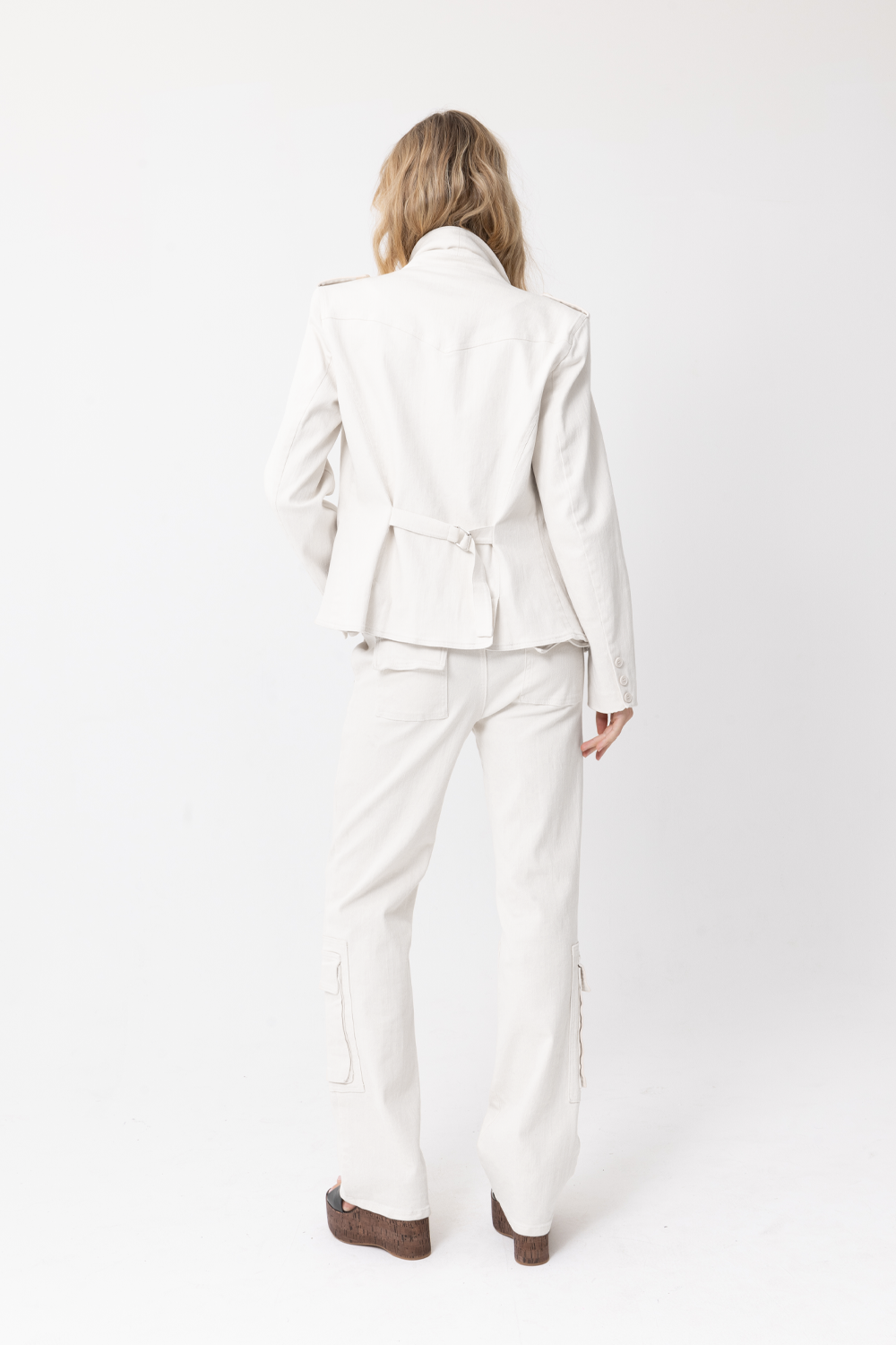 Lover Cargo Jacket, White - JOEY the label
