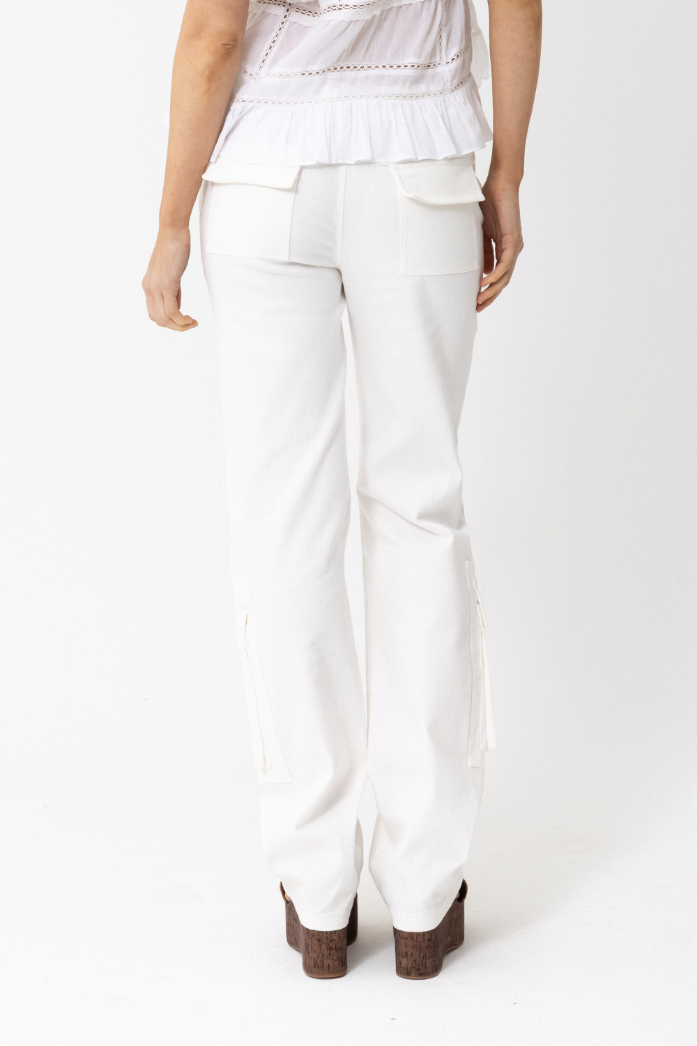 Lover Cargo Pant, White - JOEY the label