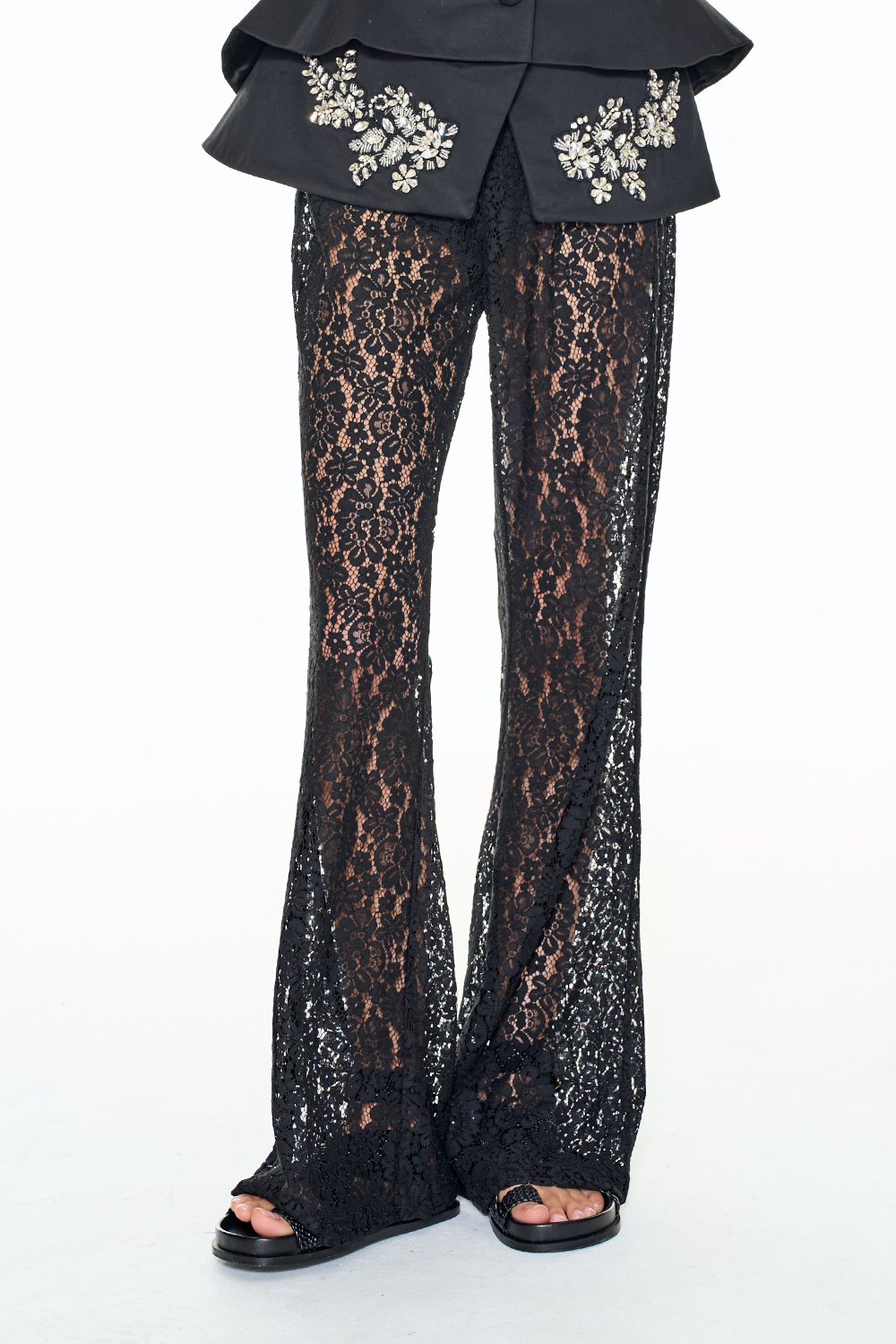 SIENNA LACE PANT - Black