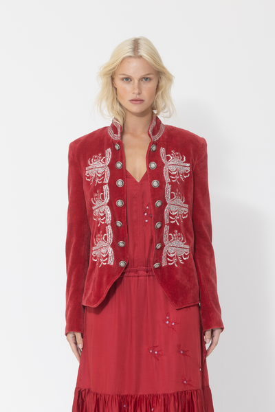 JG Jacket Dress Royal Red