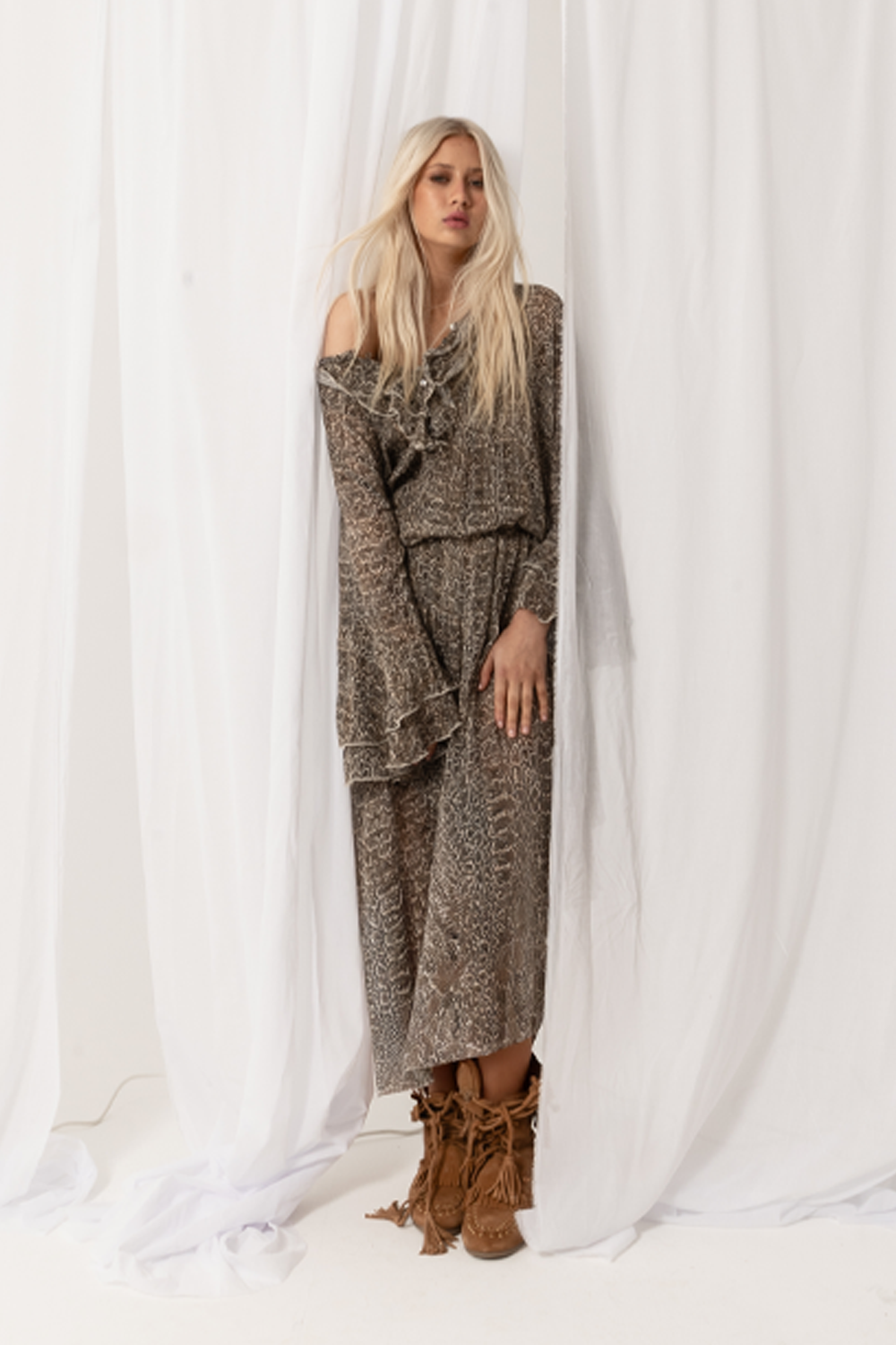 SATC MAXI DRESS - TOFFEE - FINAL SALE