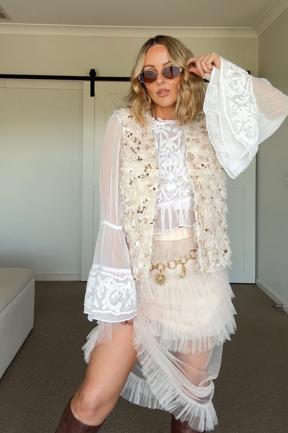 Splendour Vest - Biscuit