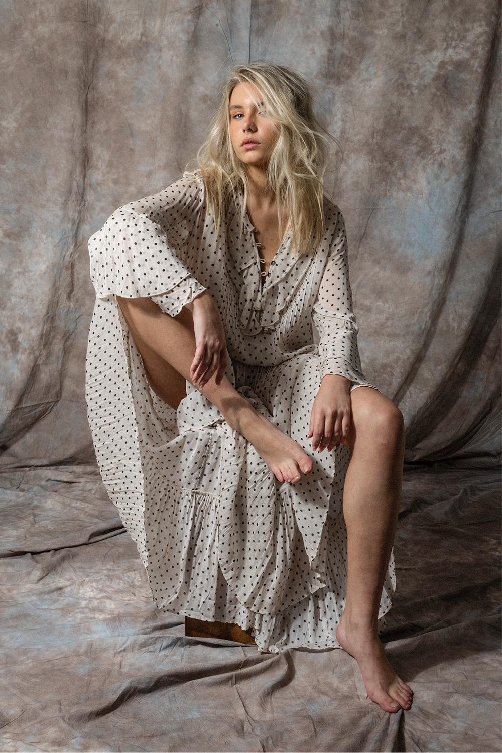 SATC MAXI DRESS - POLKA DOT