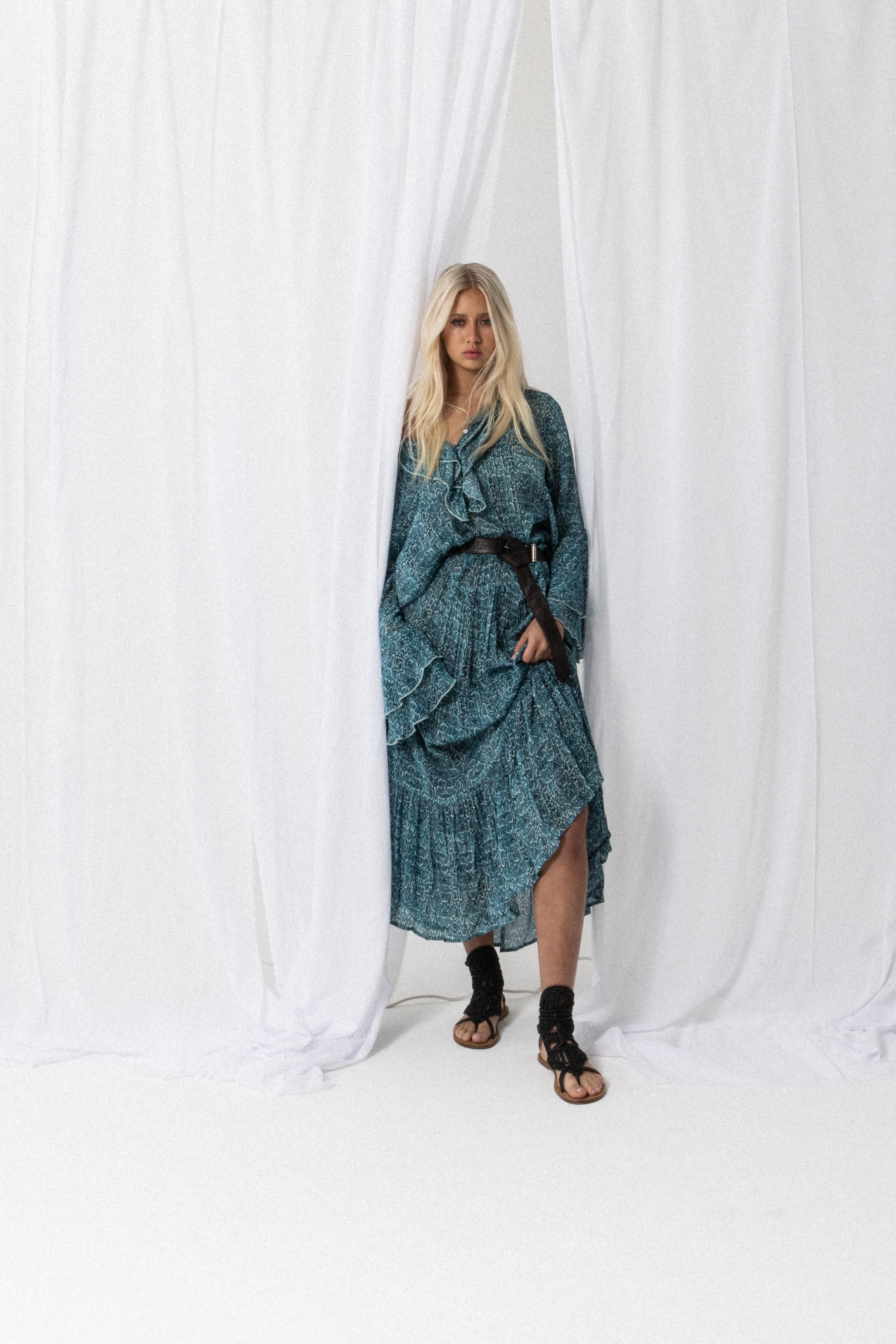 SATC MAXI DRESS - AQUA