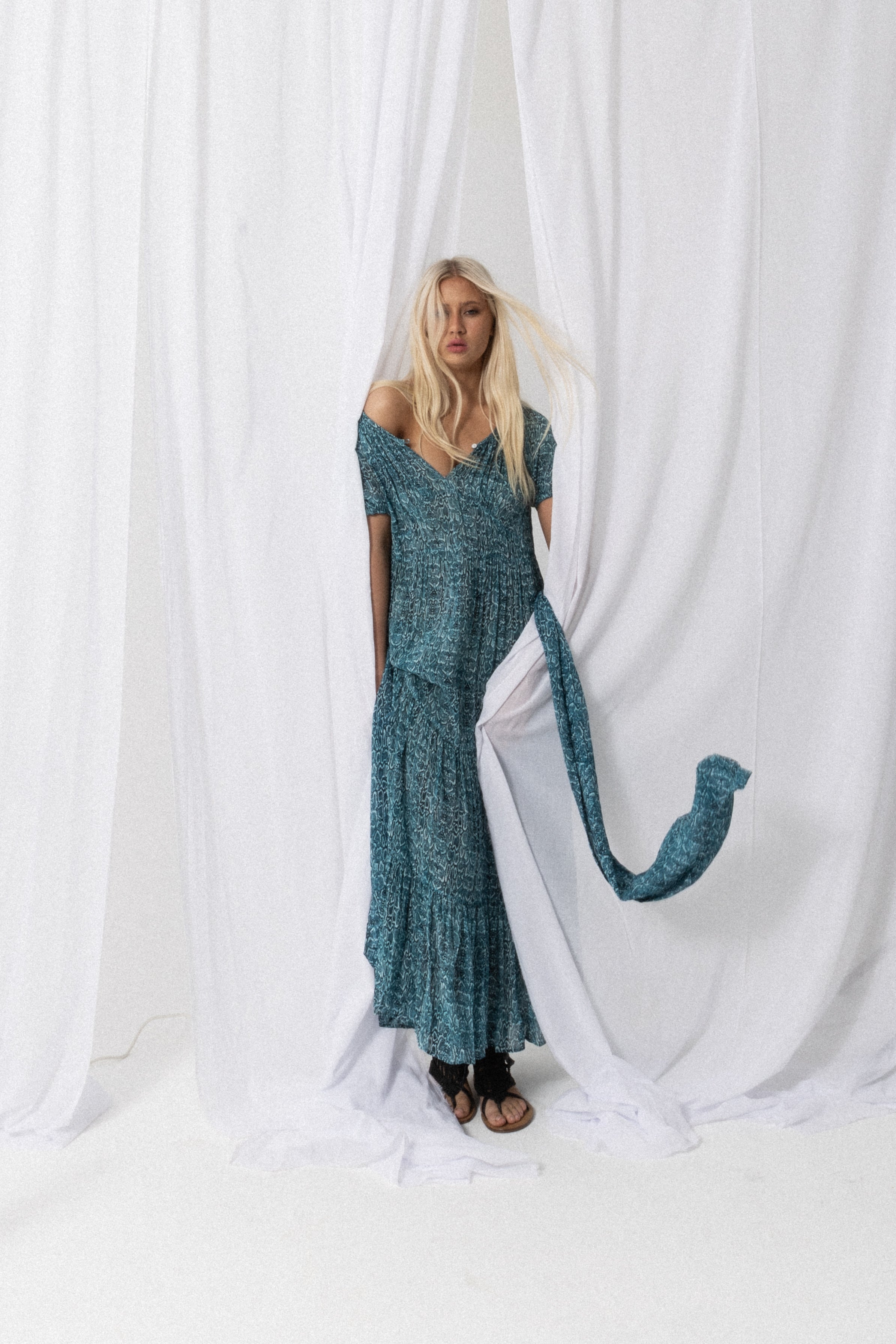 CENTRAL PARK DRESS - AQUA