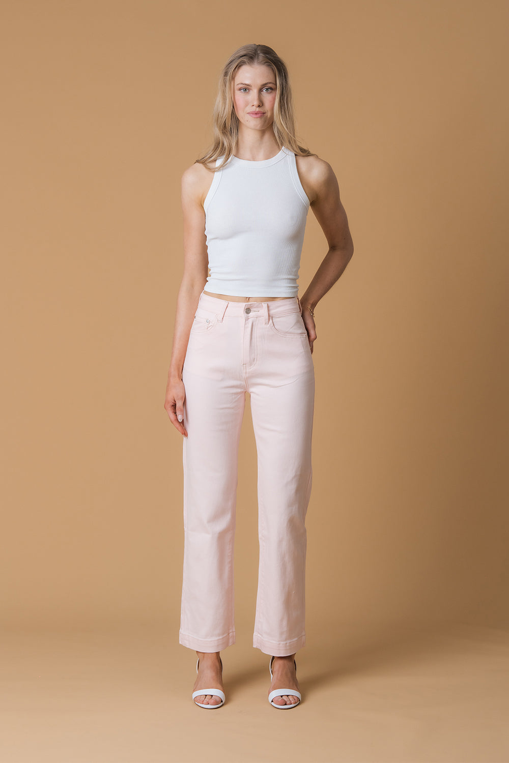Grace Mid-Rise Wide Leg Jean - Bellini