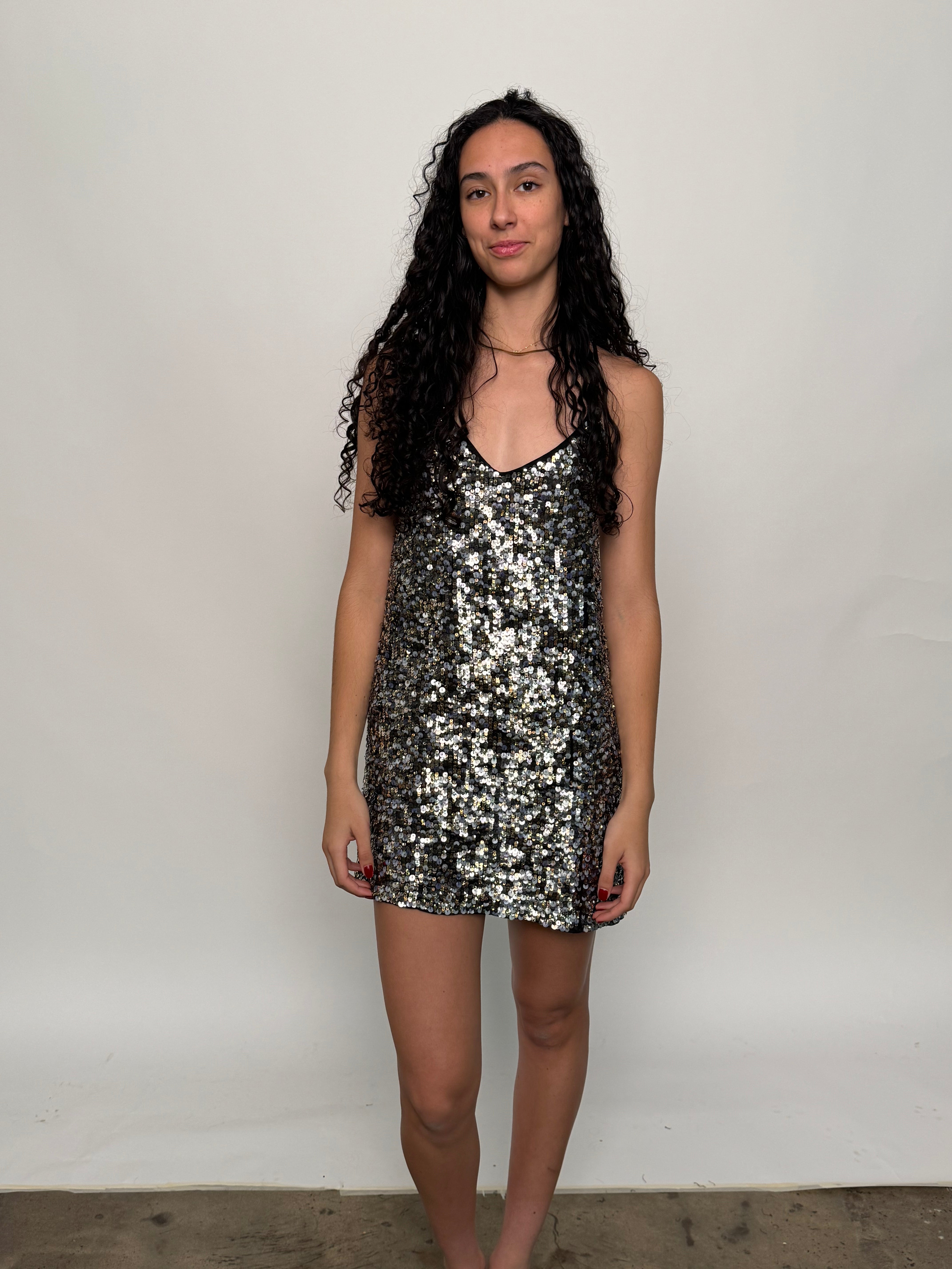 SAMPLE | 'KENDALL AND KYLIE' SEQUIN MINI DRESS - SIZE 10 *FINAL SALE