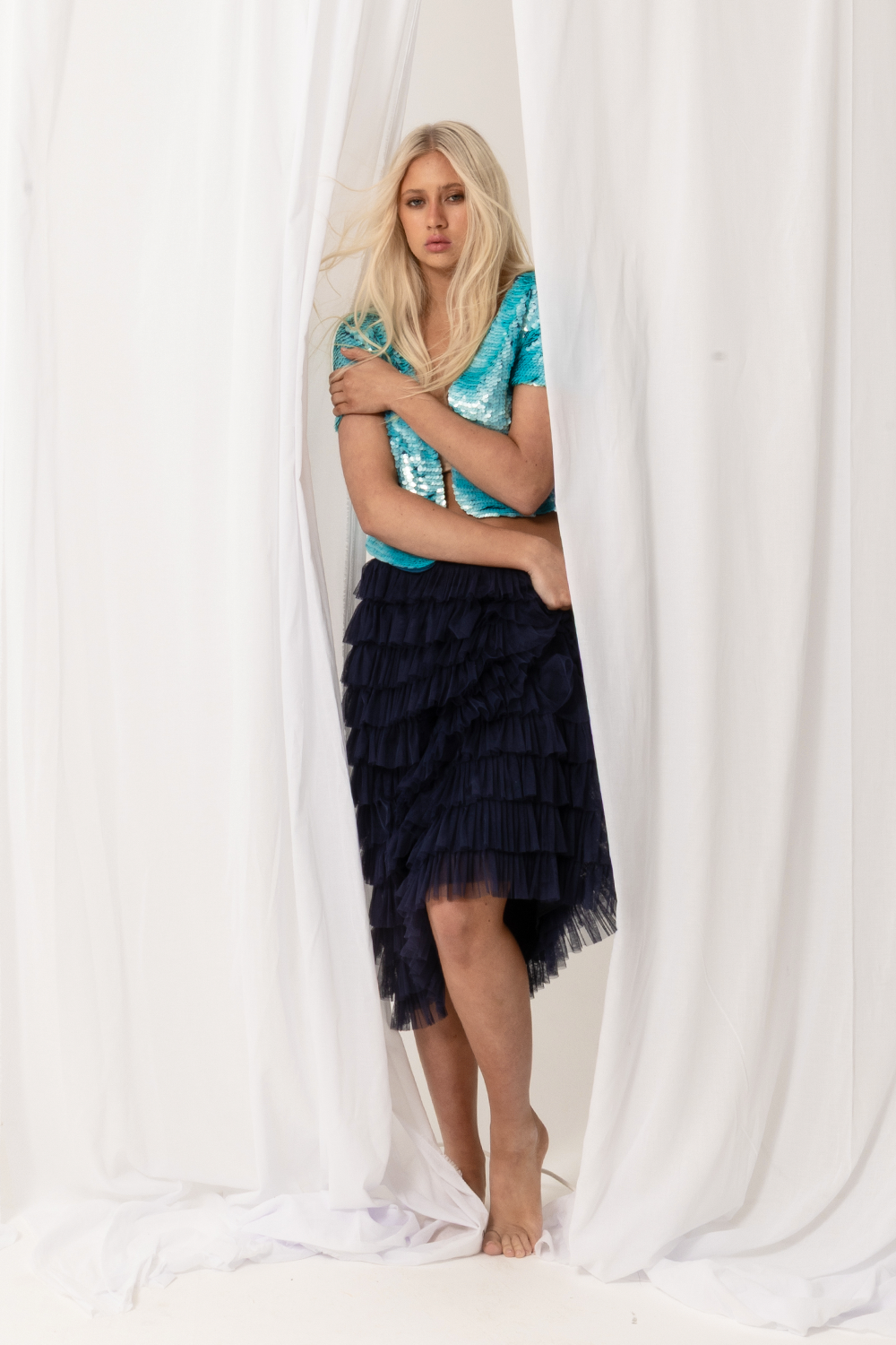 SET 1 - NAVY : The New MIDI TUTU and WATERLILY TUTU TOP in NAVY - Preorder Only for Black Friday Delivery!