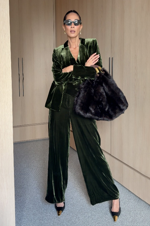 IMPERIAL VELVET PANT - DEEP OLIVE *Limited Preorder Exclusive $249