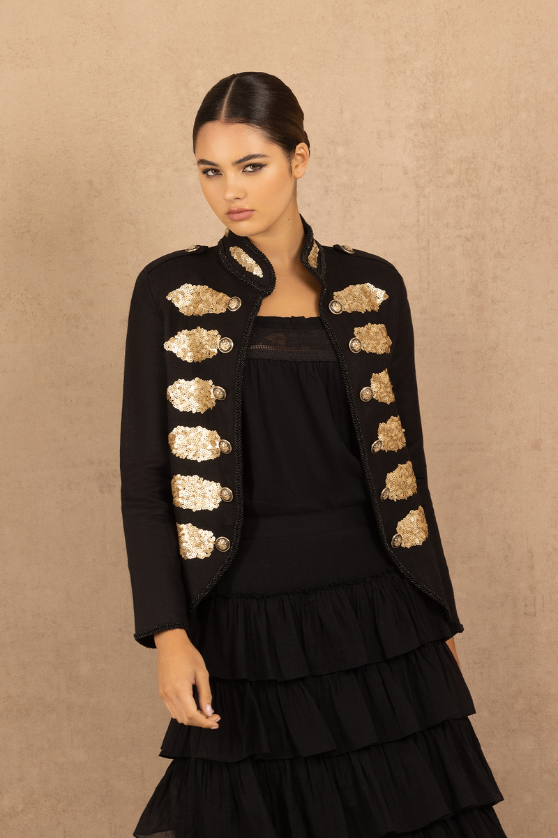 MILITARY JACKET BLACK JOEY the Label