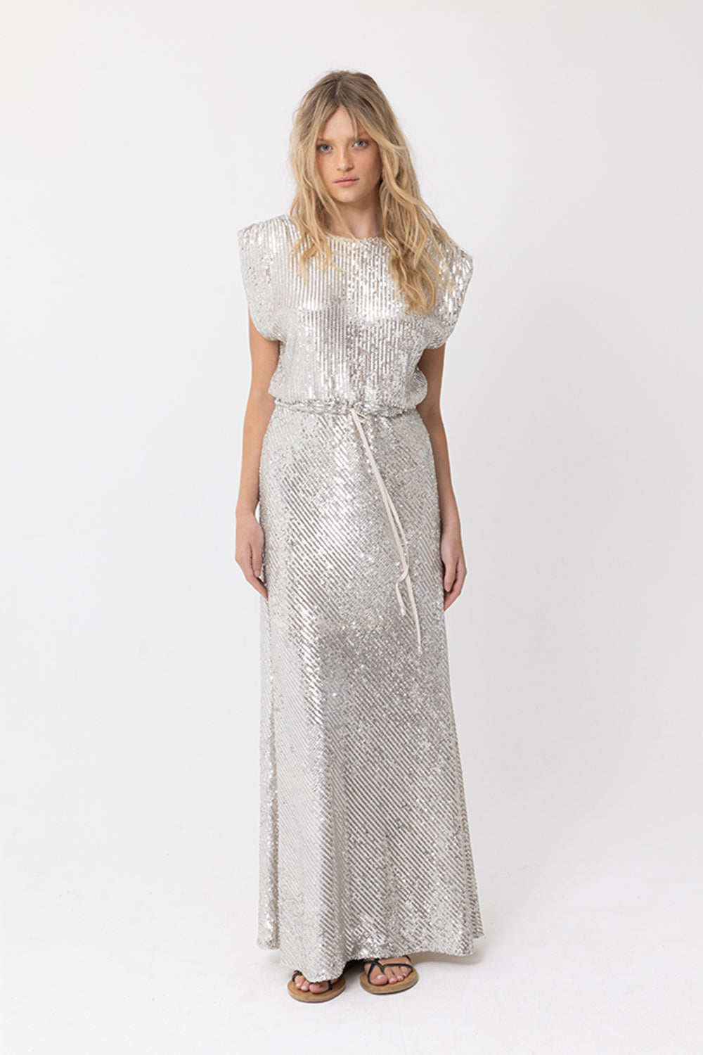 VENUS SEQUIN DRESS - SILVER