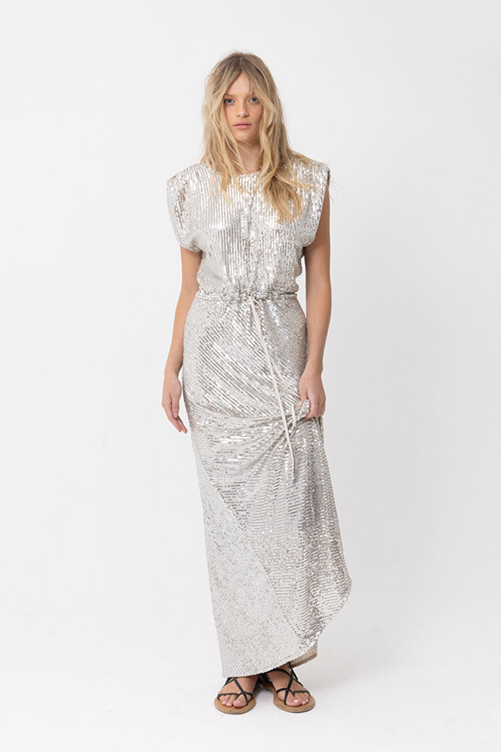 VENUS SEQUIN DRESS - SILVER