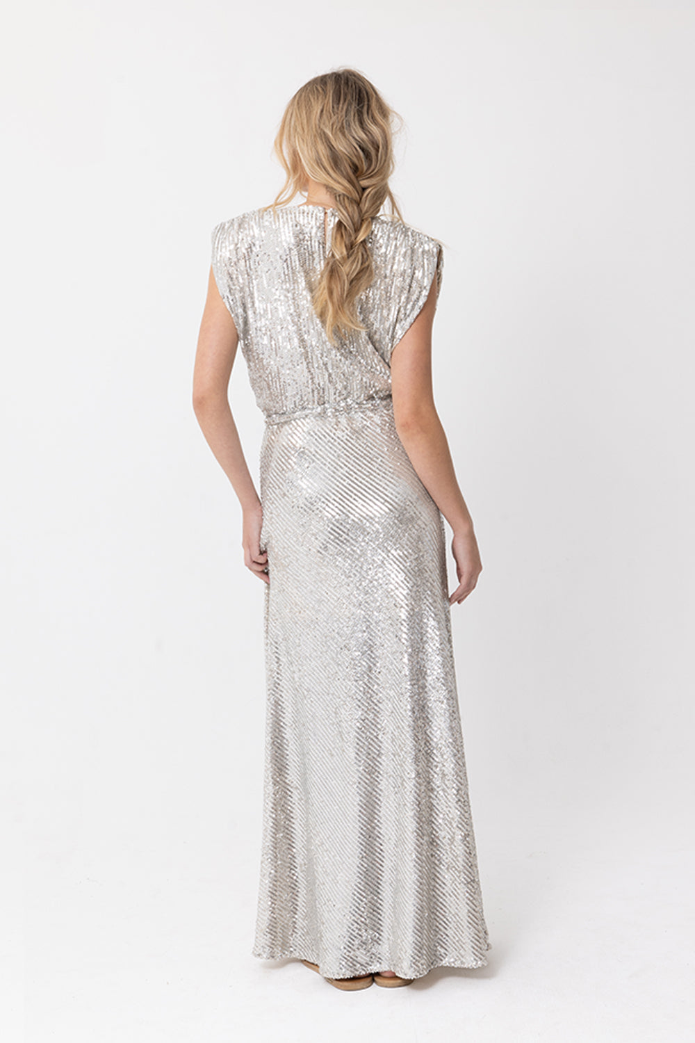 VENUS SEQUIN DRESS - SILVER