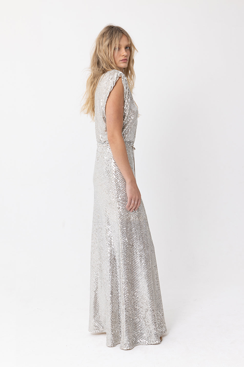 VENUS SEQUIN DRESS - SILVER