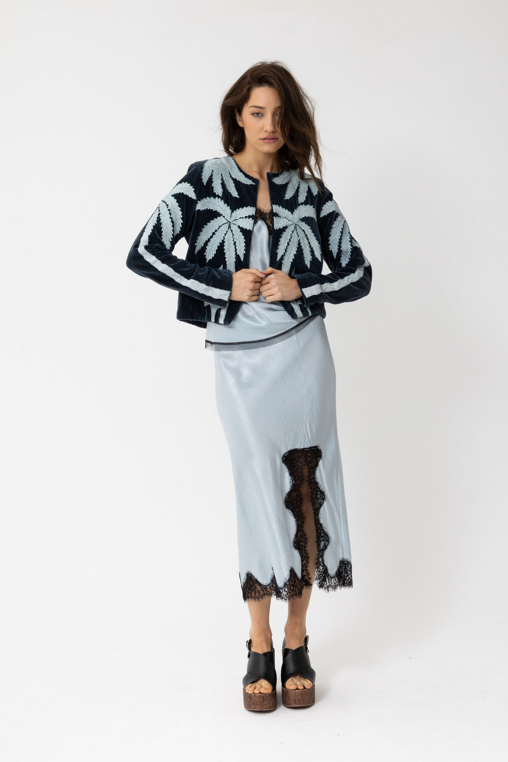 5TH AVE SKIRT - SKY BLUE - SPECIAL GIFT BOX