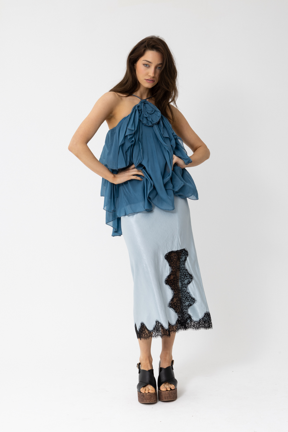 5TH AVE SKIRT - SKY BLUE - SPECIAL GIFT BOX