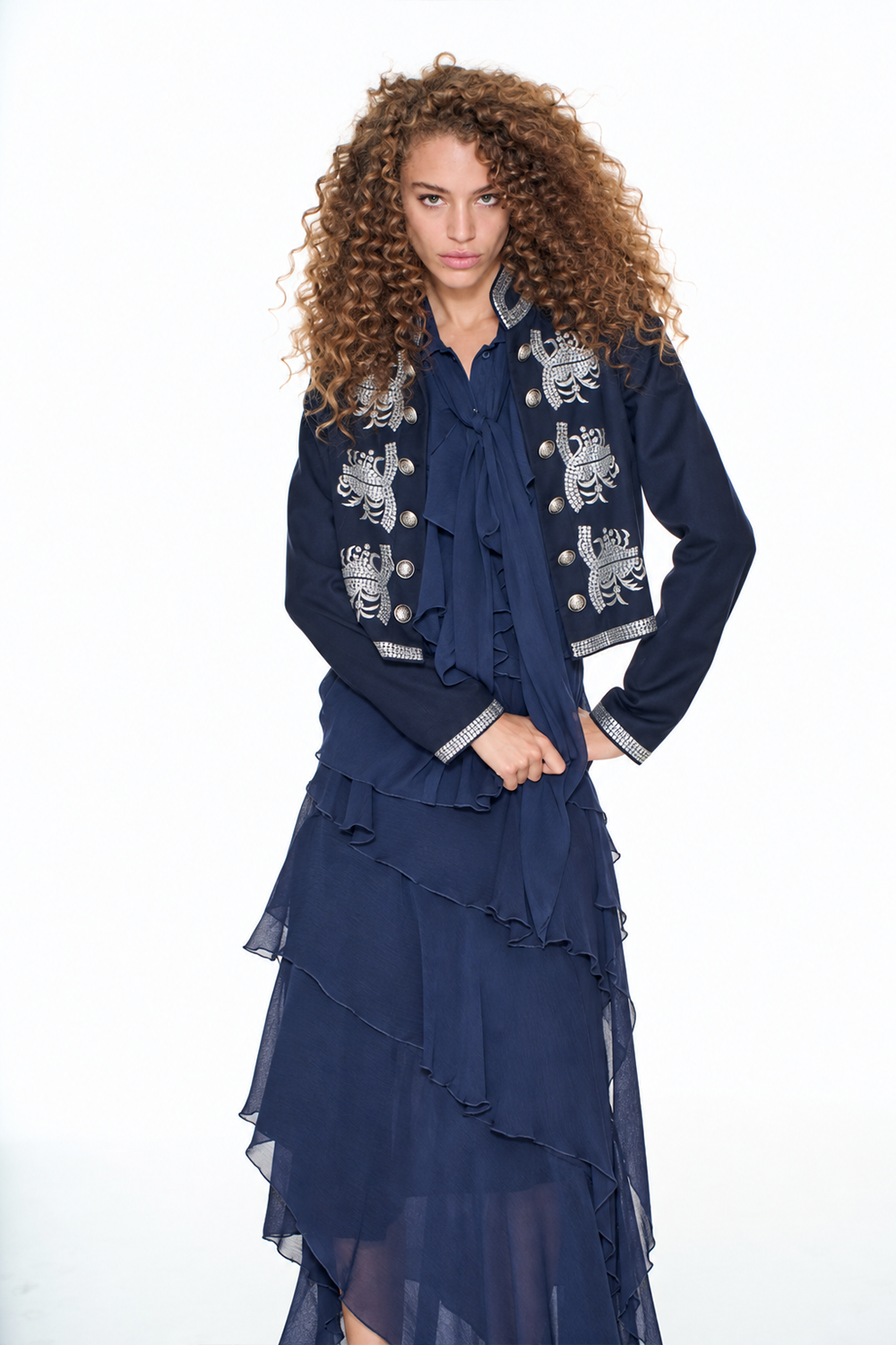 CALAMARI SKIRT - Dark Navy *Excl. Preorder Discount Price $319