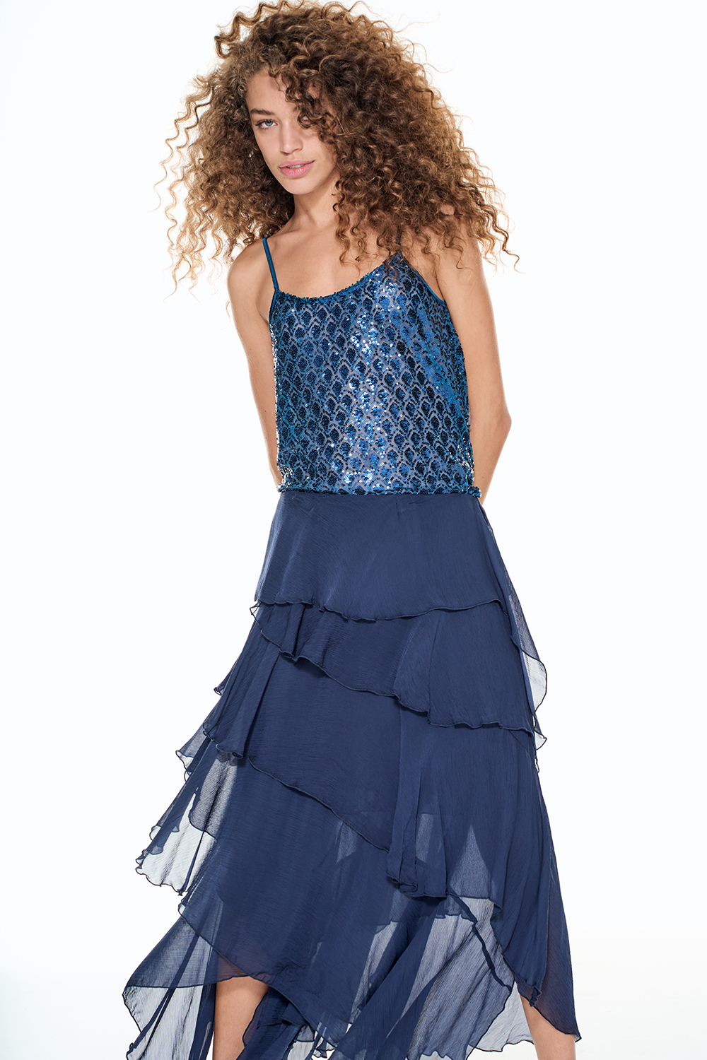 GYPSY SEQUIN CAMI - Sapphire Blue *Excl. Preorder Discounted Price $99