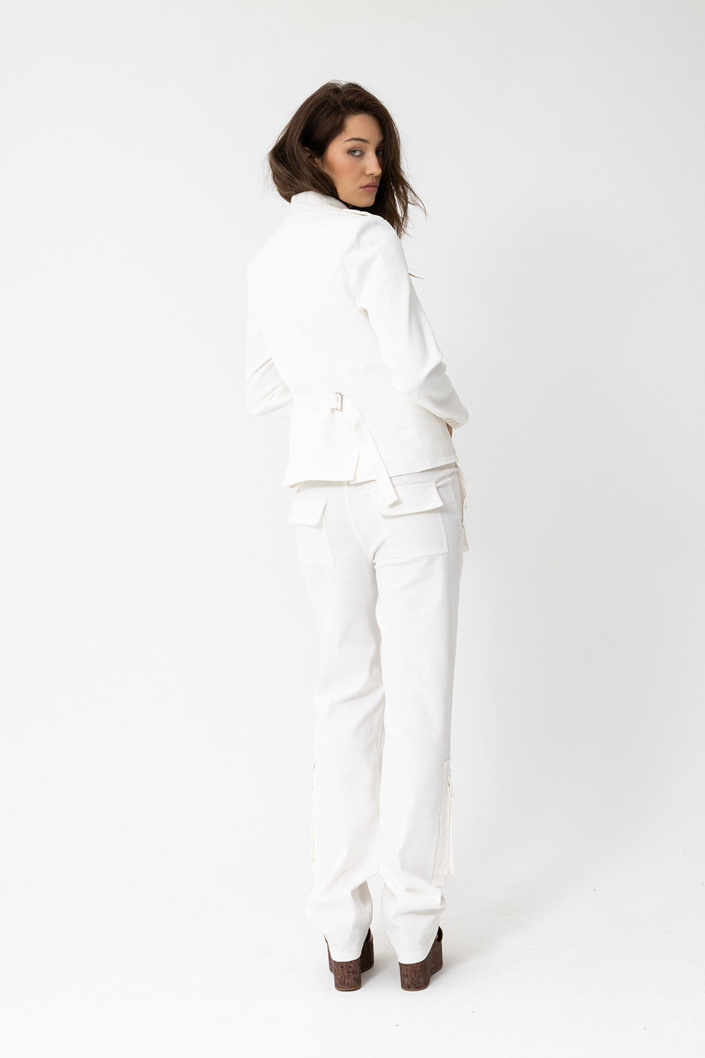 Lover Cargo Jacket, White - JOEY the label