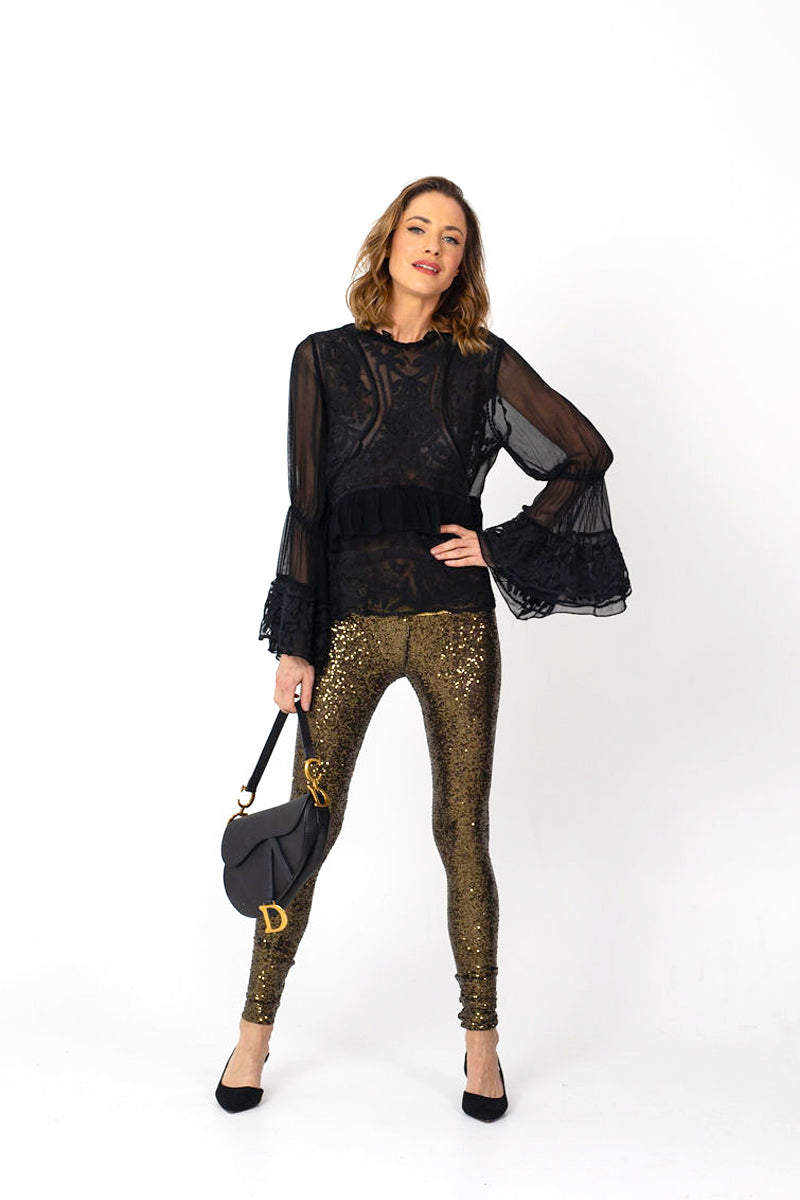 NEW ROMANTIC Blouse - BLACK