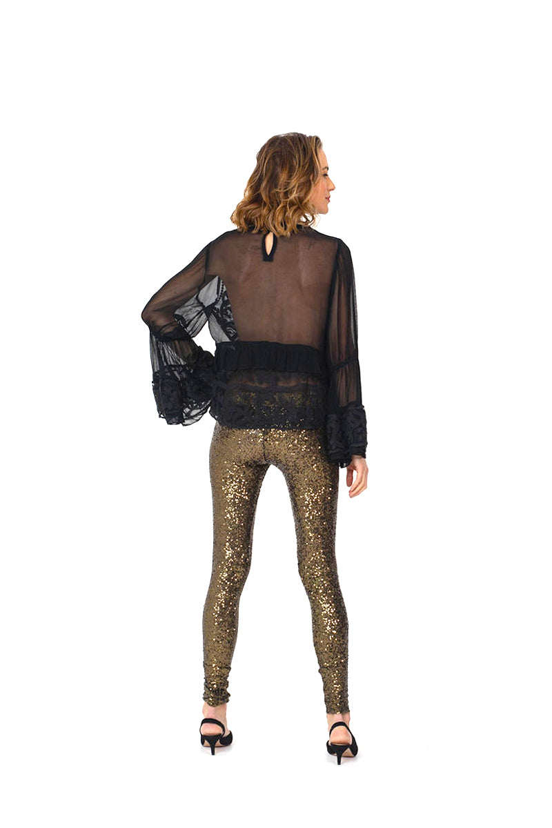 NEW ROMANTIC Blouse - BLACK