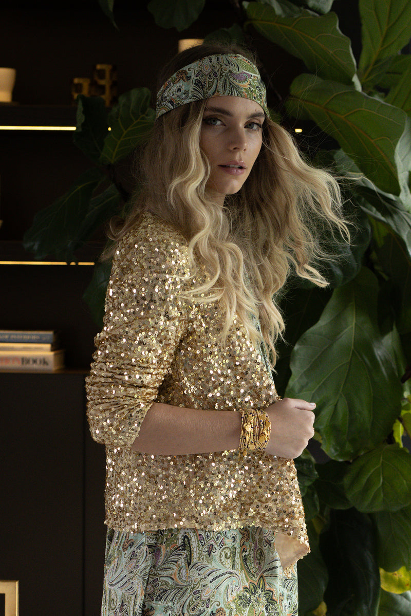 'WONDERLAND' Jacket - GOLD ***FINAL SALE